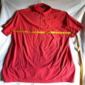 Nike +Tiger Woods Golf Shirt Fit Dry Men's XL Coral Red White details, fitted.